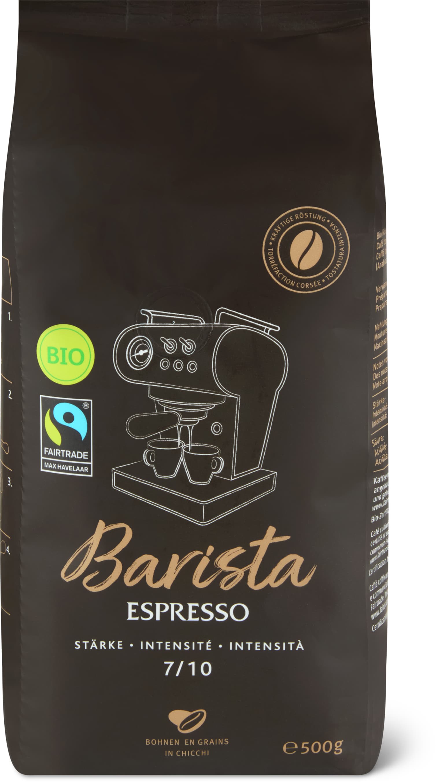 Barista coffee beans